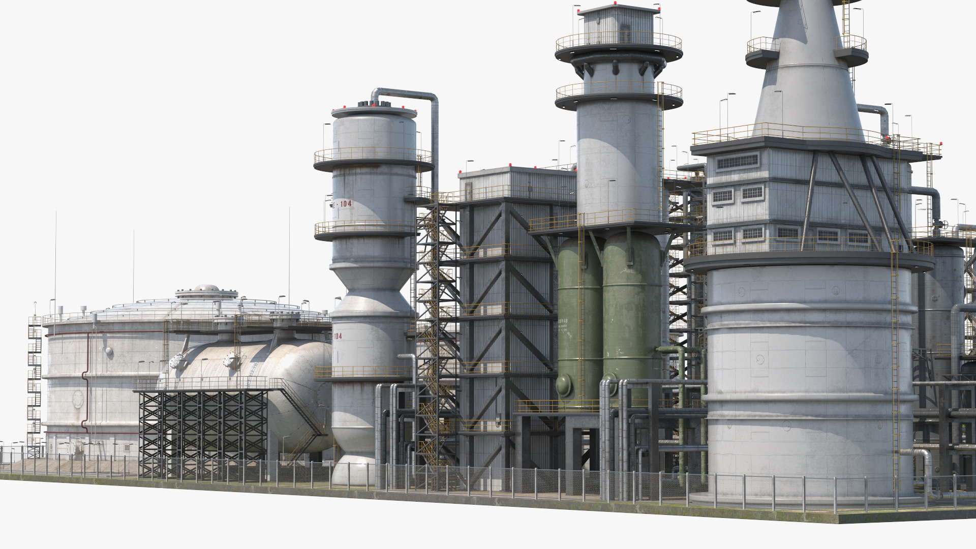 Oil Refinery Dirt 3D