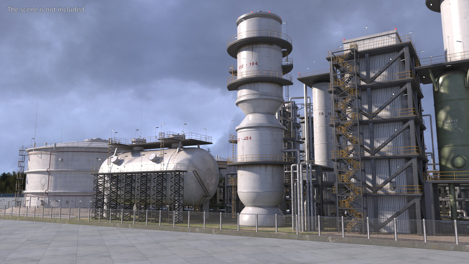 Oil Refinery Dirt 3D