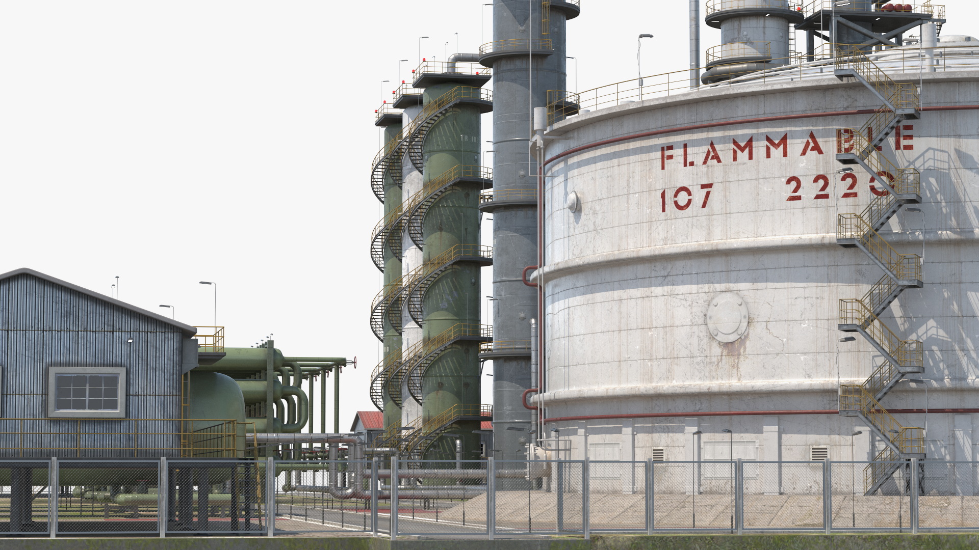 Oil Refinery Dirt 3D