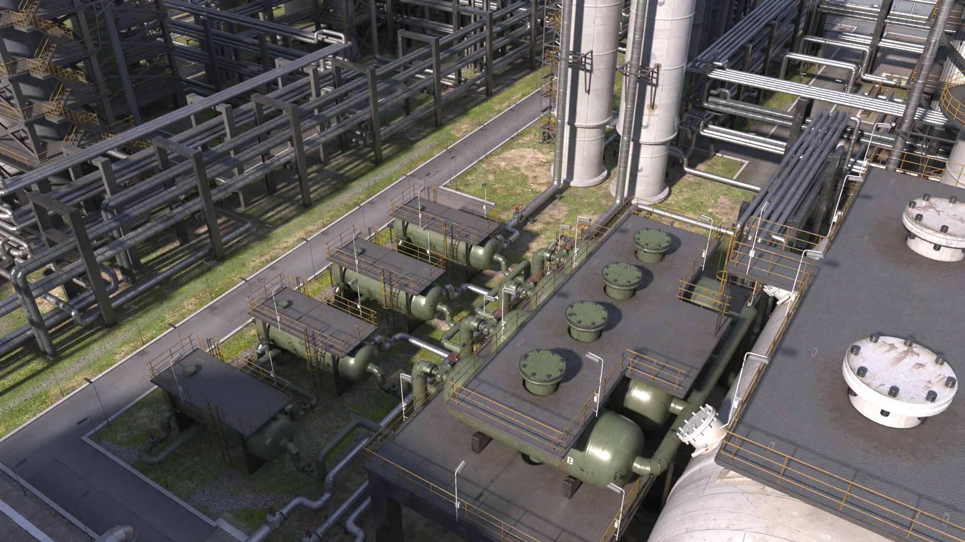 Oil Refinery Dirt 3D