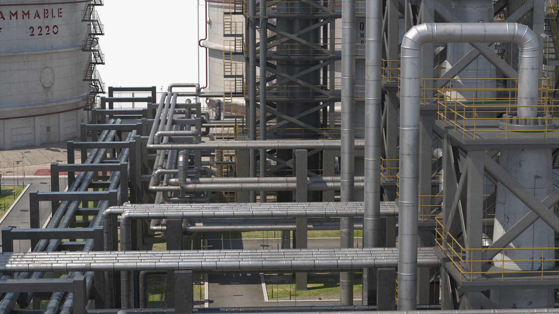 Oil Refinery Dirt 3D