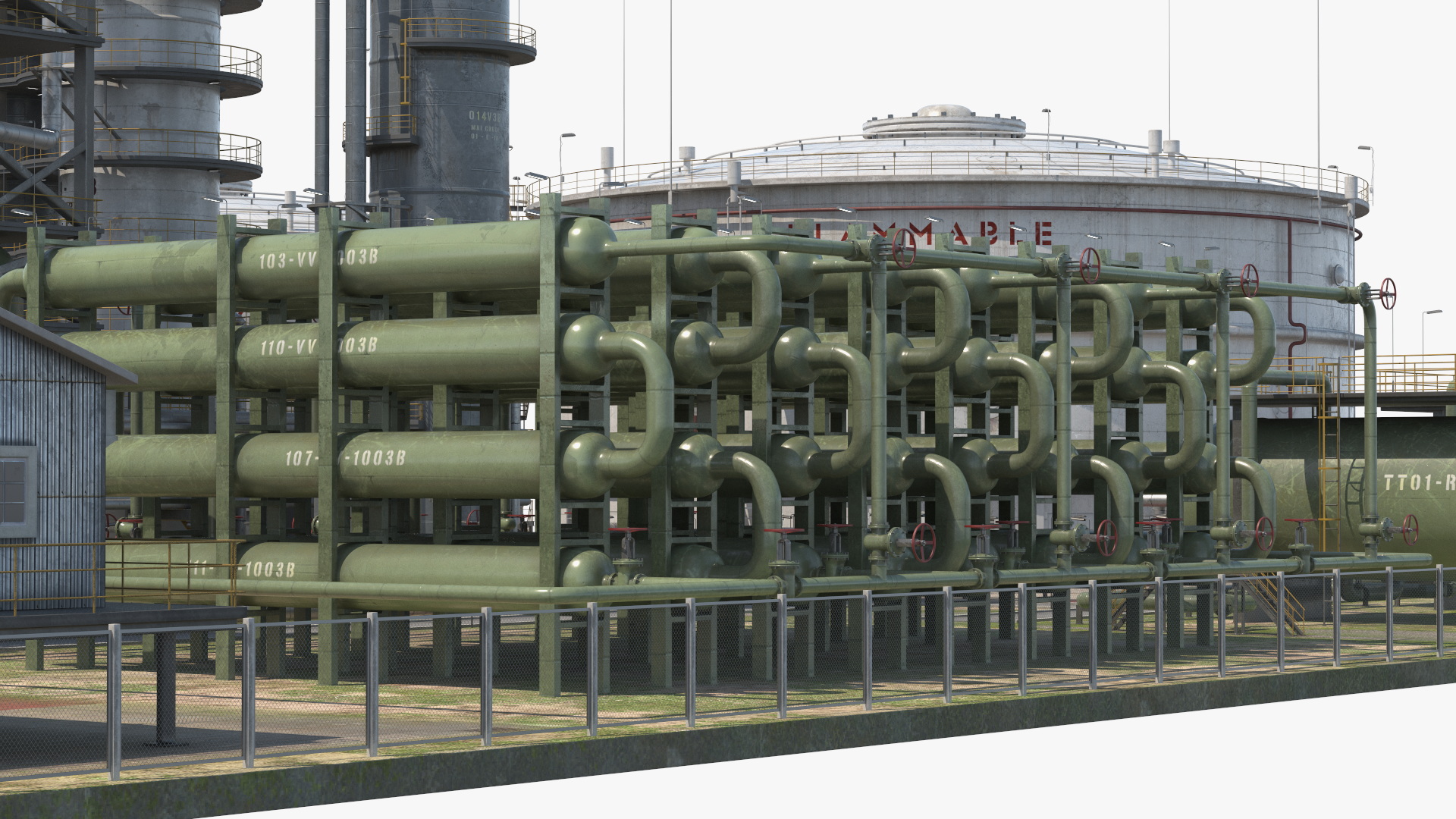 Oil Refinery Dirt 3D