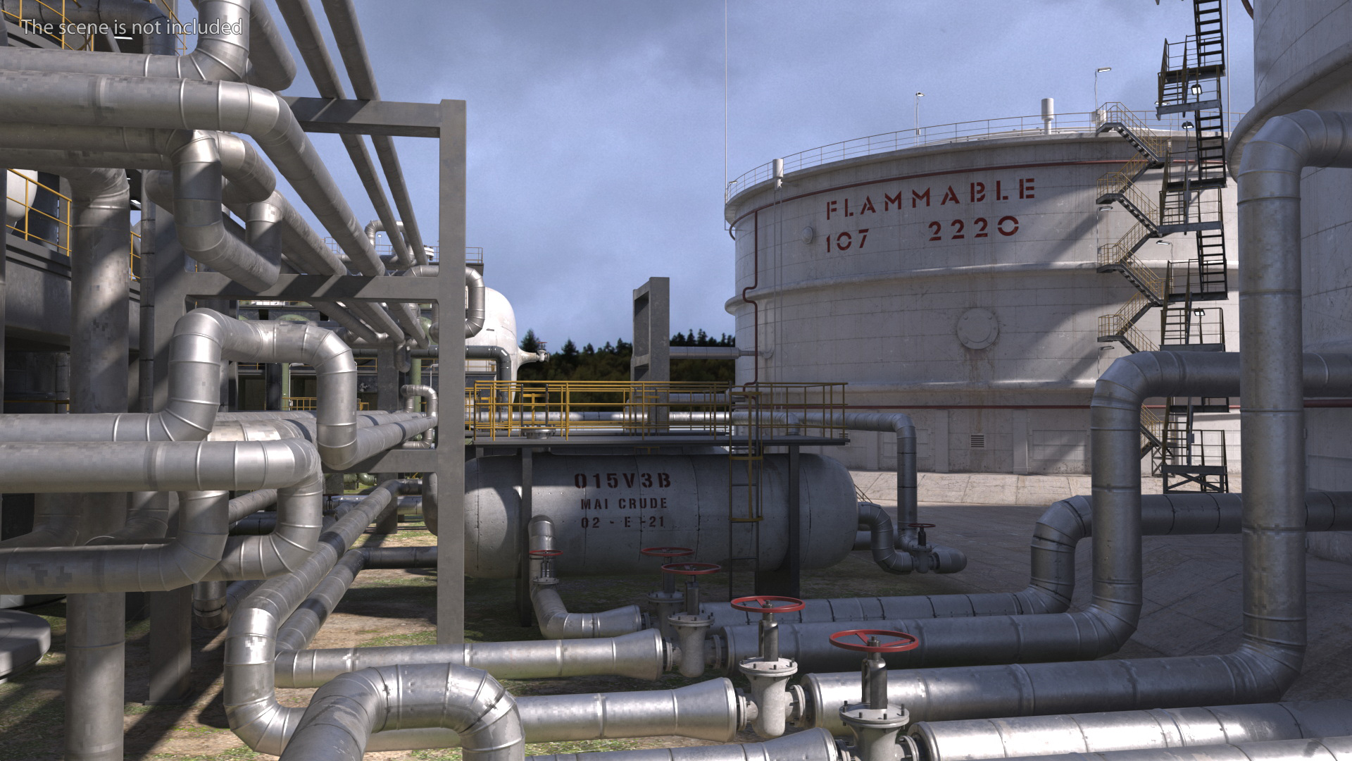 Oil Refinery Dirt 3D