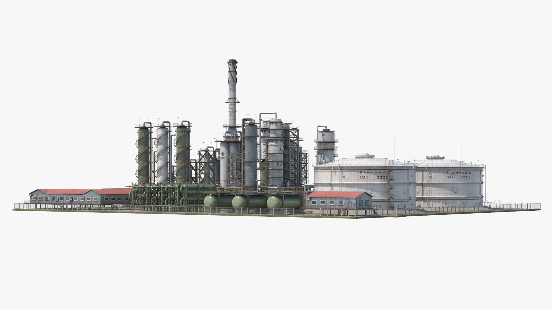 Oil Refinery Dirt 3D