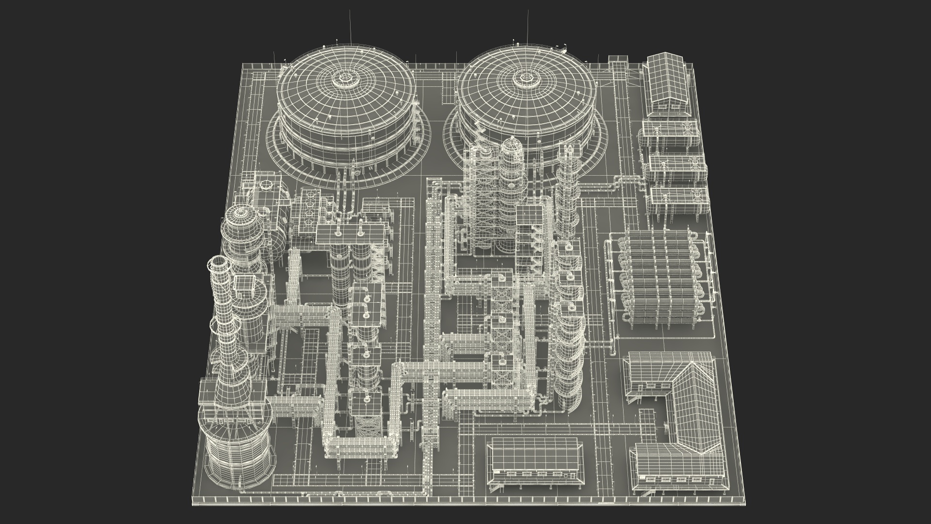 Oil Refinery Dirt 3D