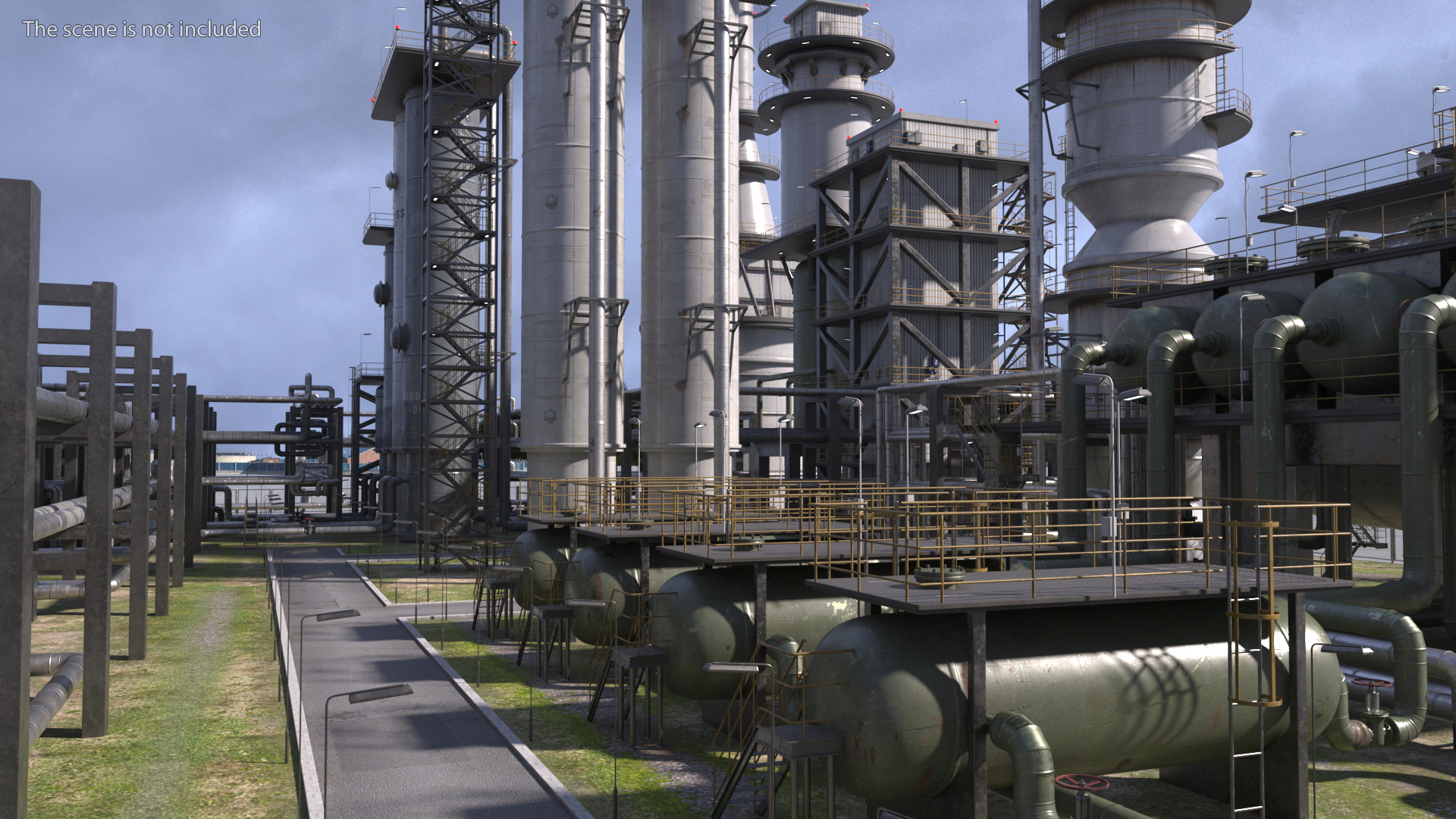 Oil Refinery Dirt 3D