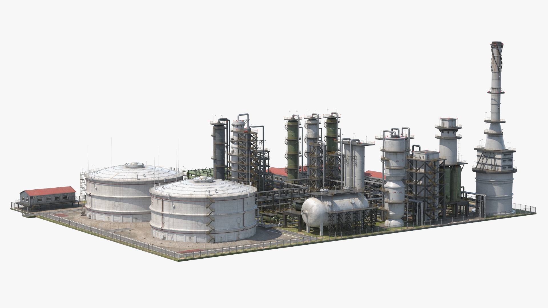 Oil Refinery Dirt 3D