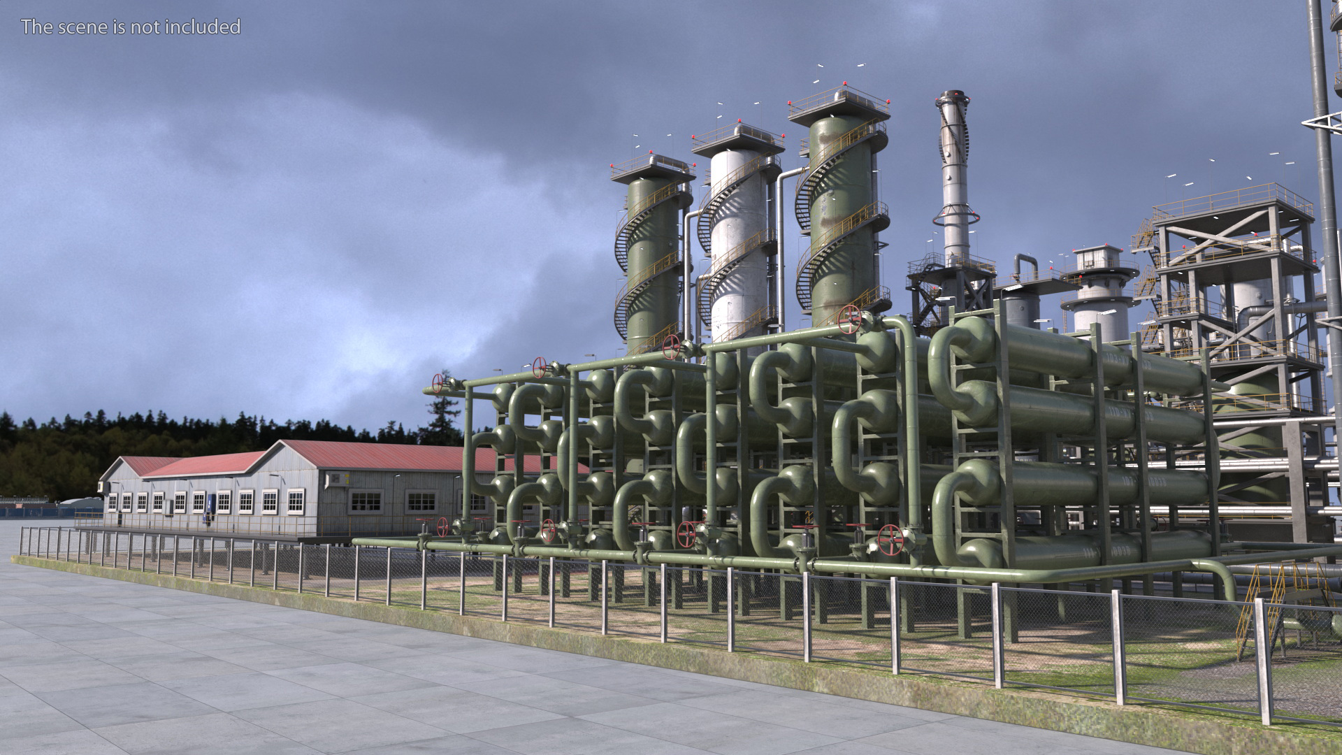 Oil Refinery Dirt 3D