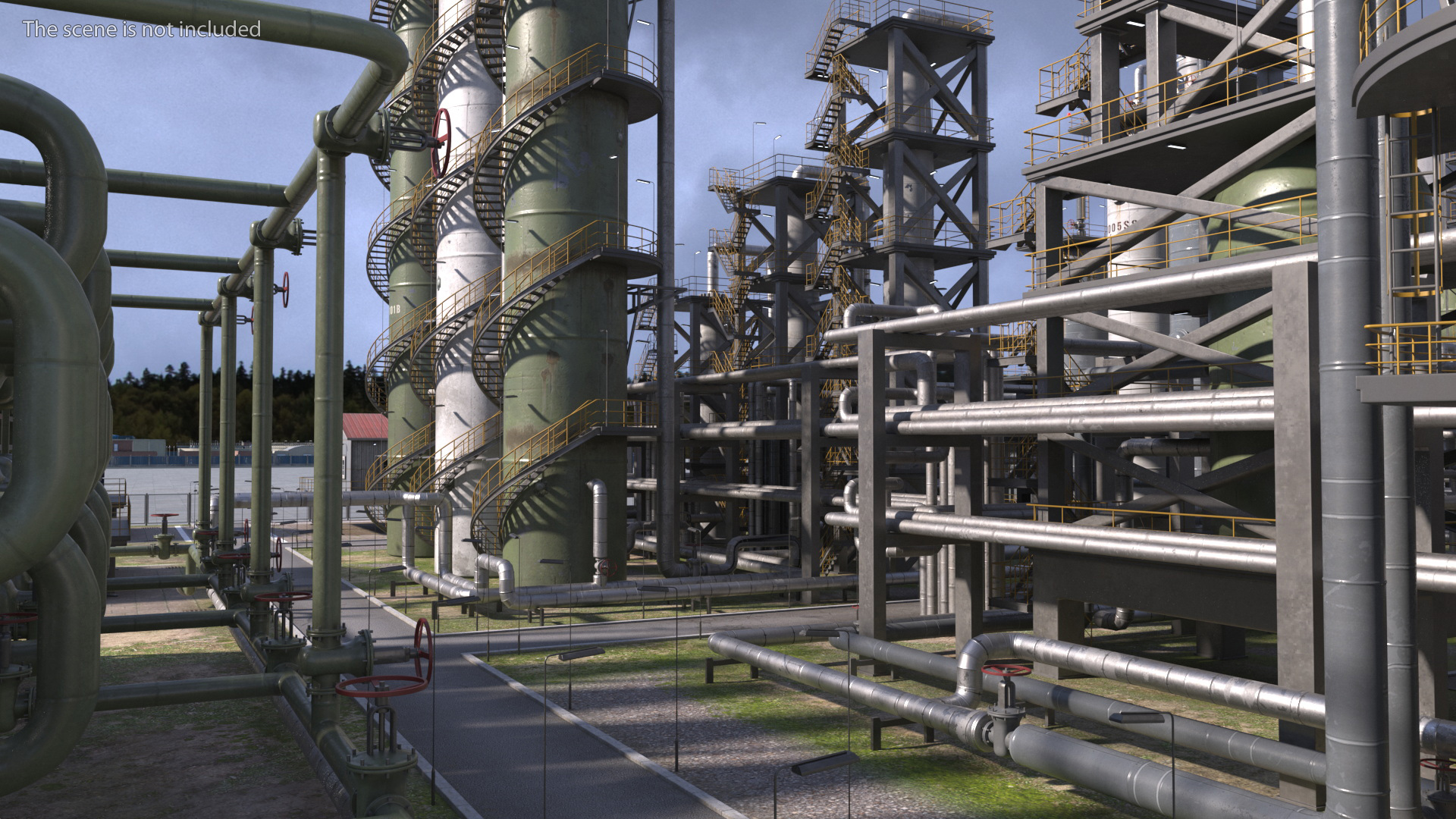 Oil Refinery Dirt 3D