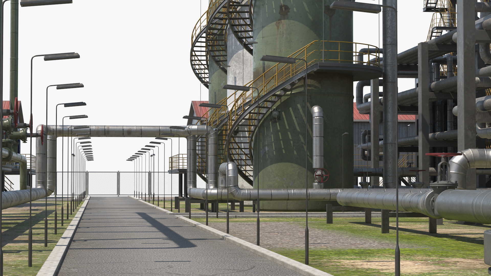 Oil Refinery Dirt 3D