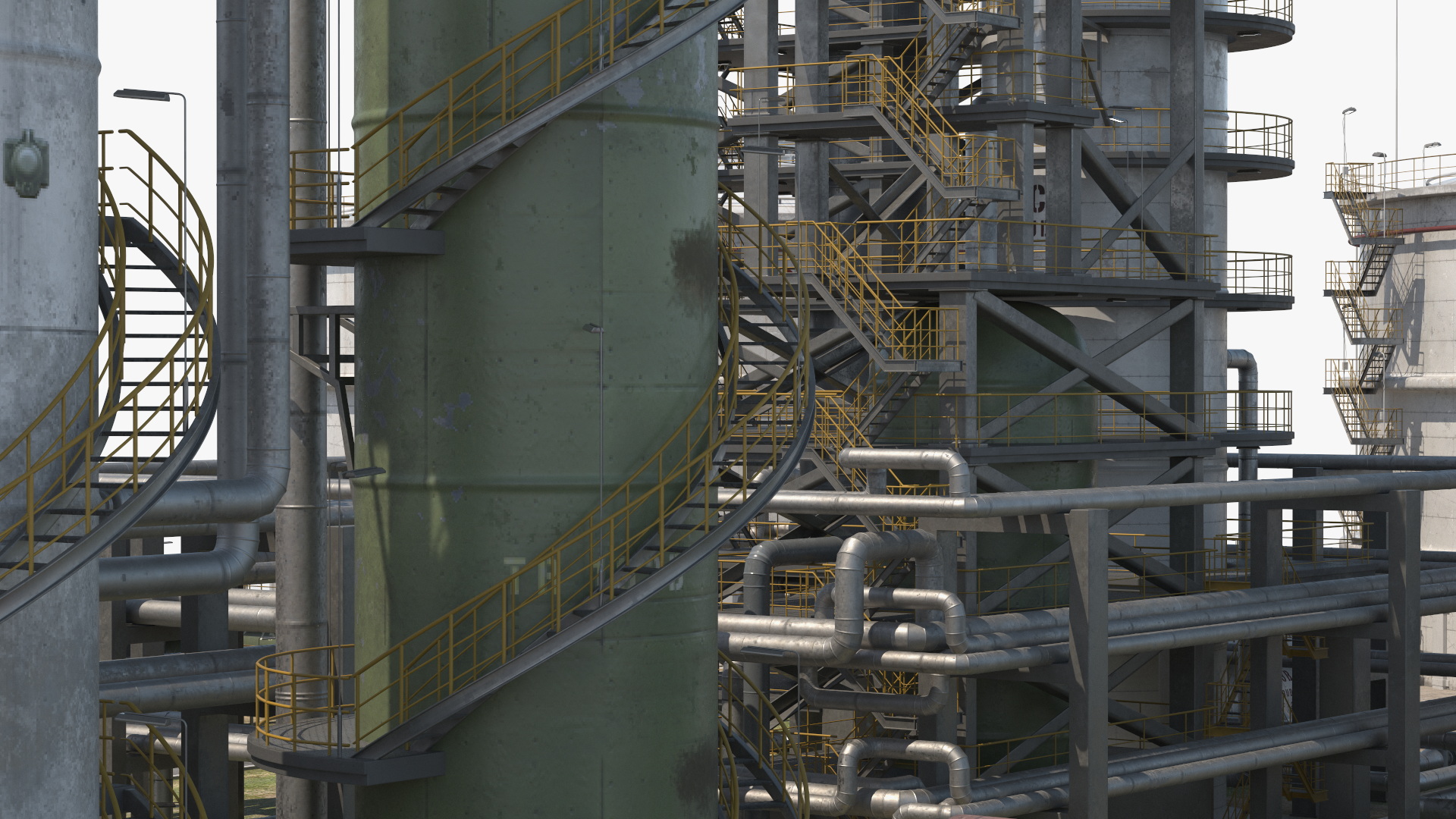 Oil Refinery Dirt 3D