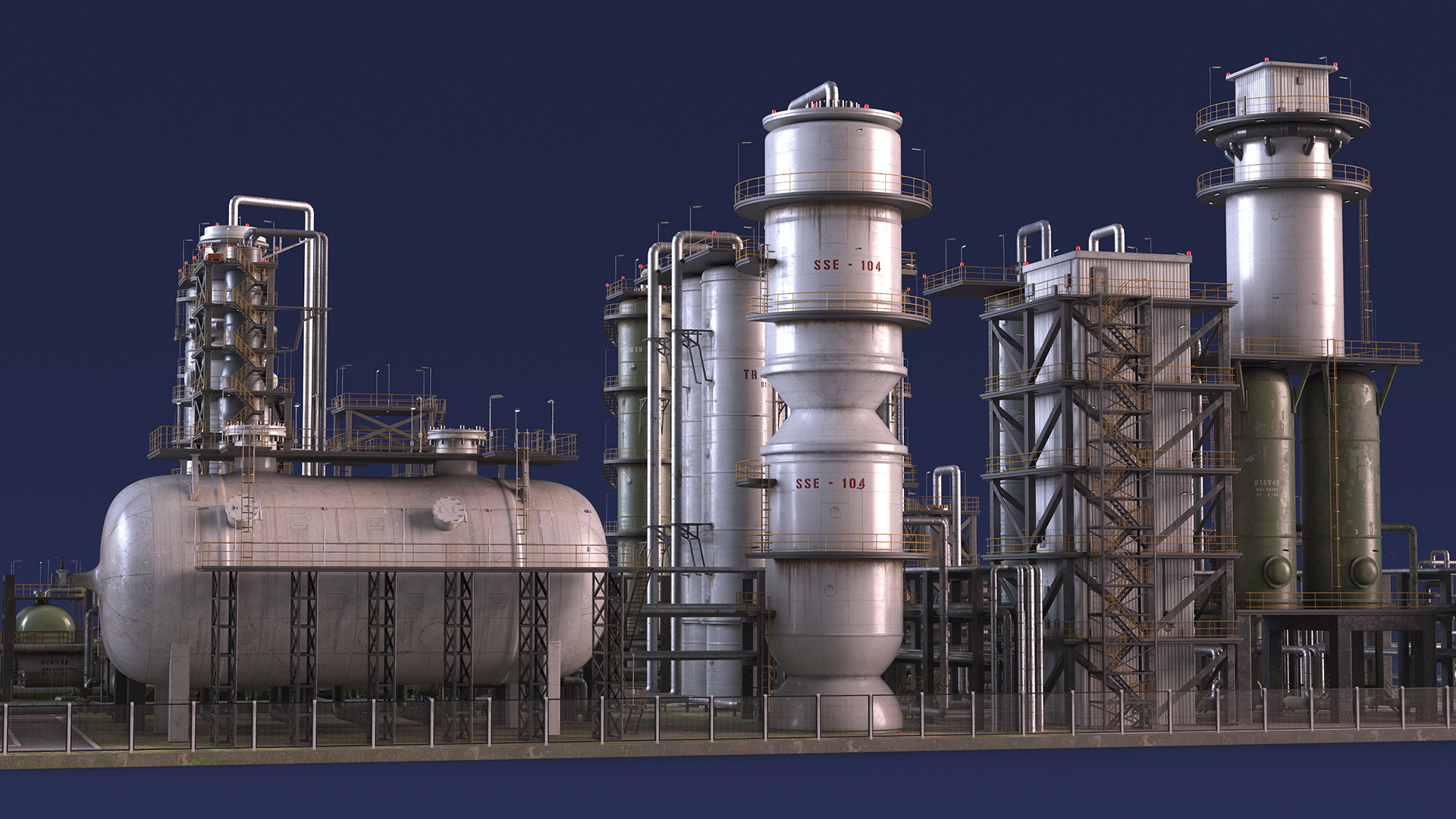 Oil Refinery Dirt 3D