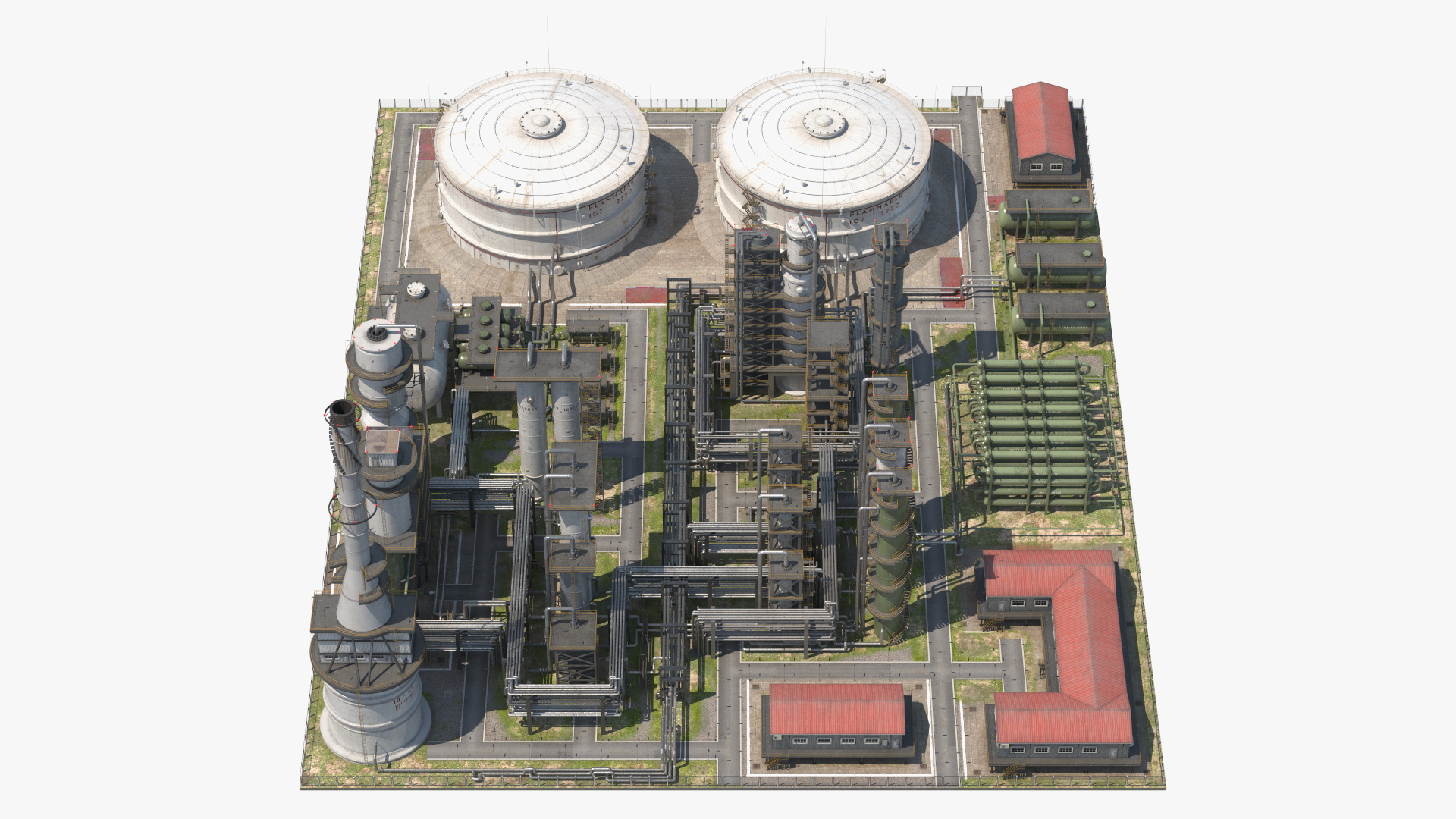 Oil Refinery Dirt 3D