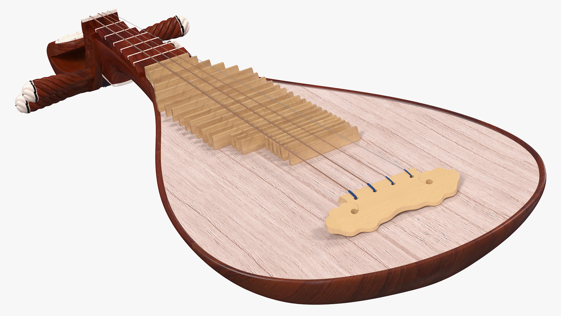 Traditional Chinese Pipa 3D model