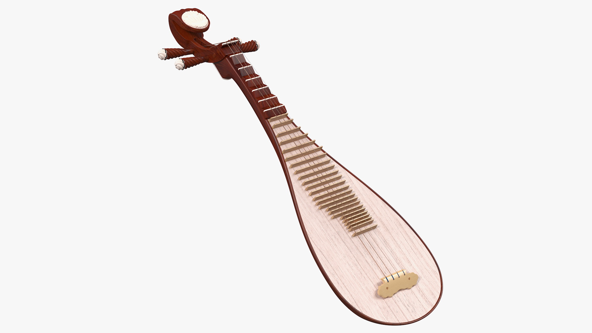 Traditional Chinese Pipa 3D model