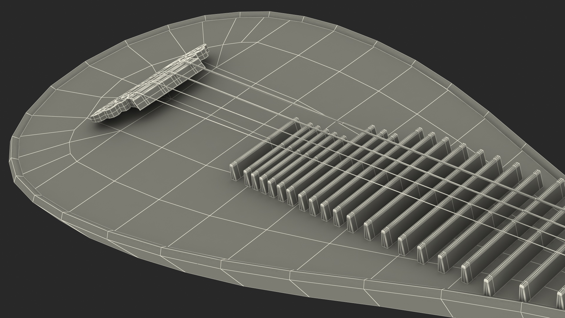 Traditional Chinese Pipa 3D model