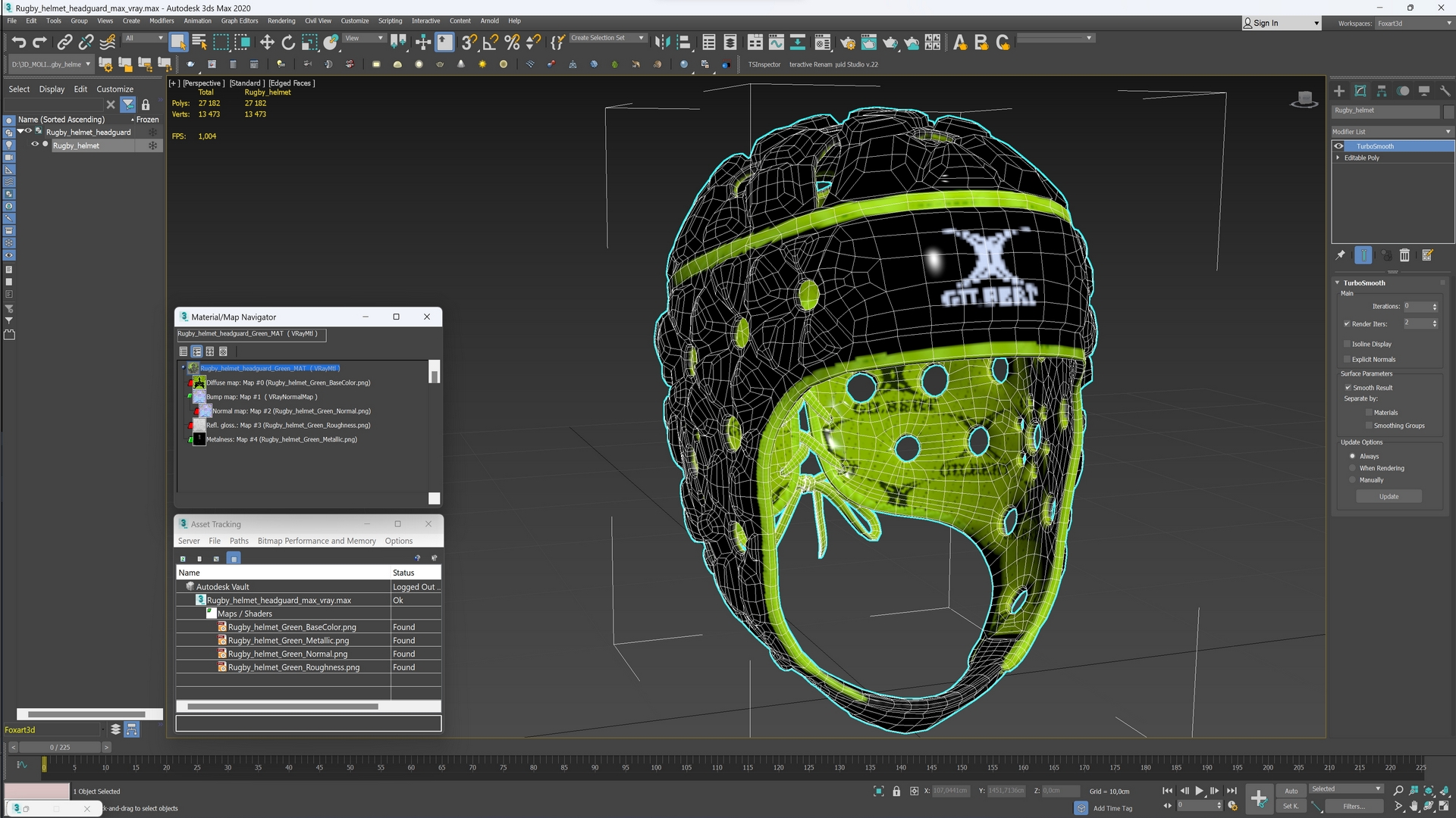 Rugby helmet headguard 3D