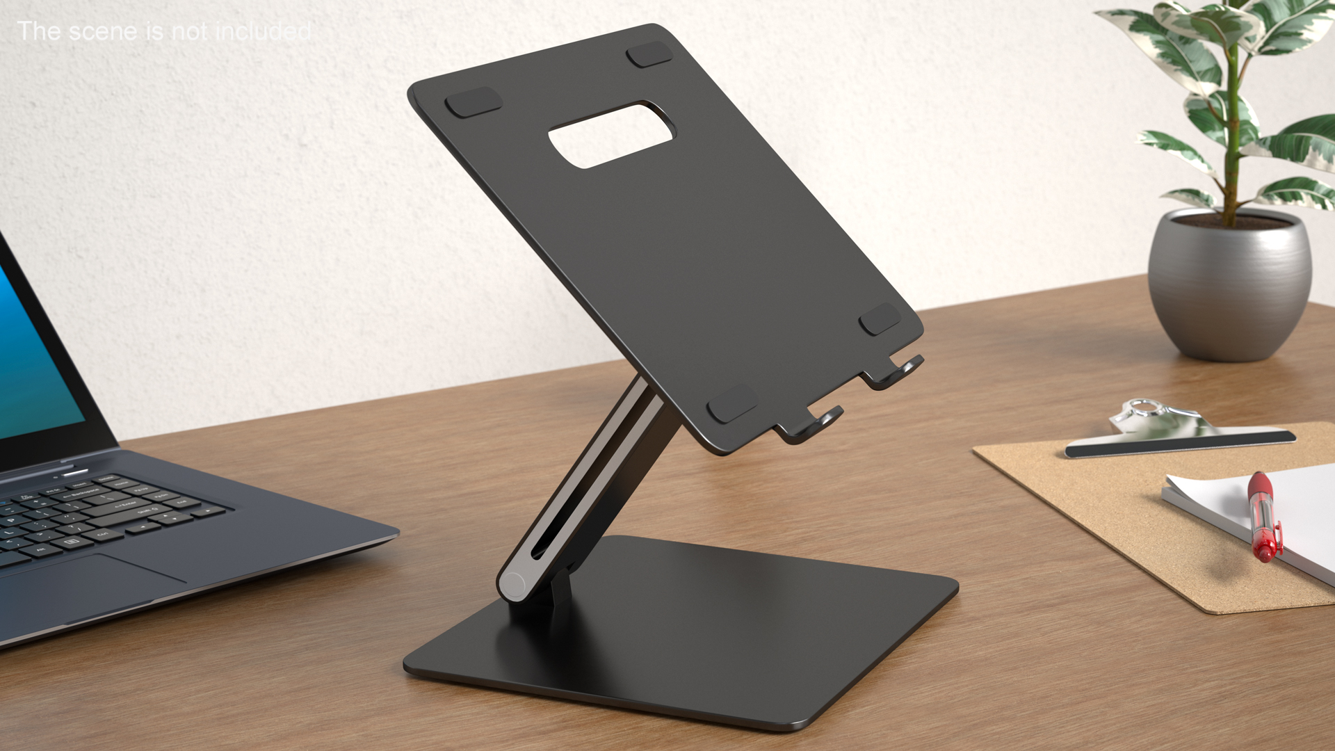 3D Adjustable Laptop Holder Stand Black