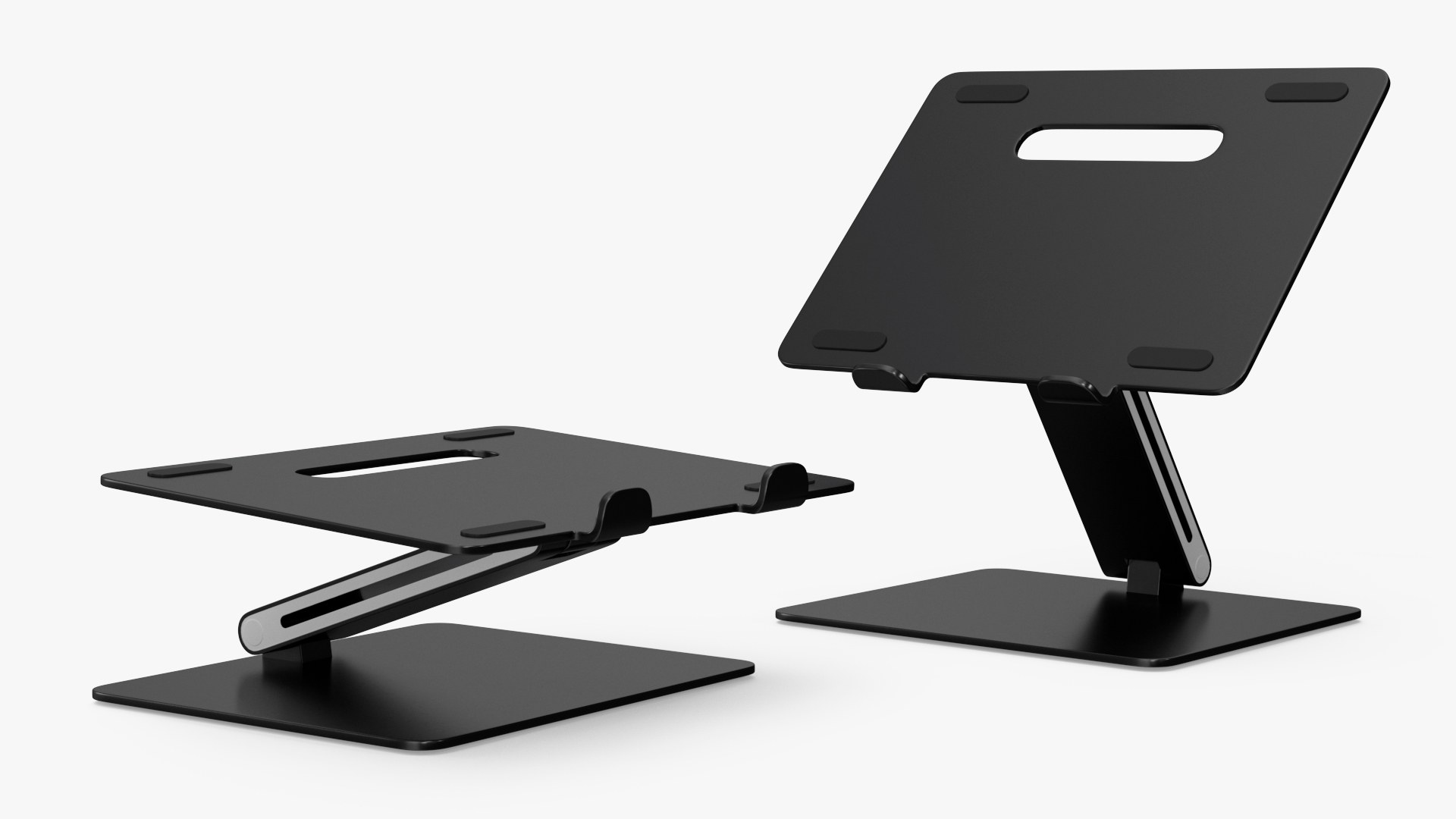 3D Adjustable Laptop Holder Stand Black