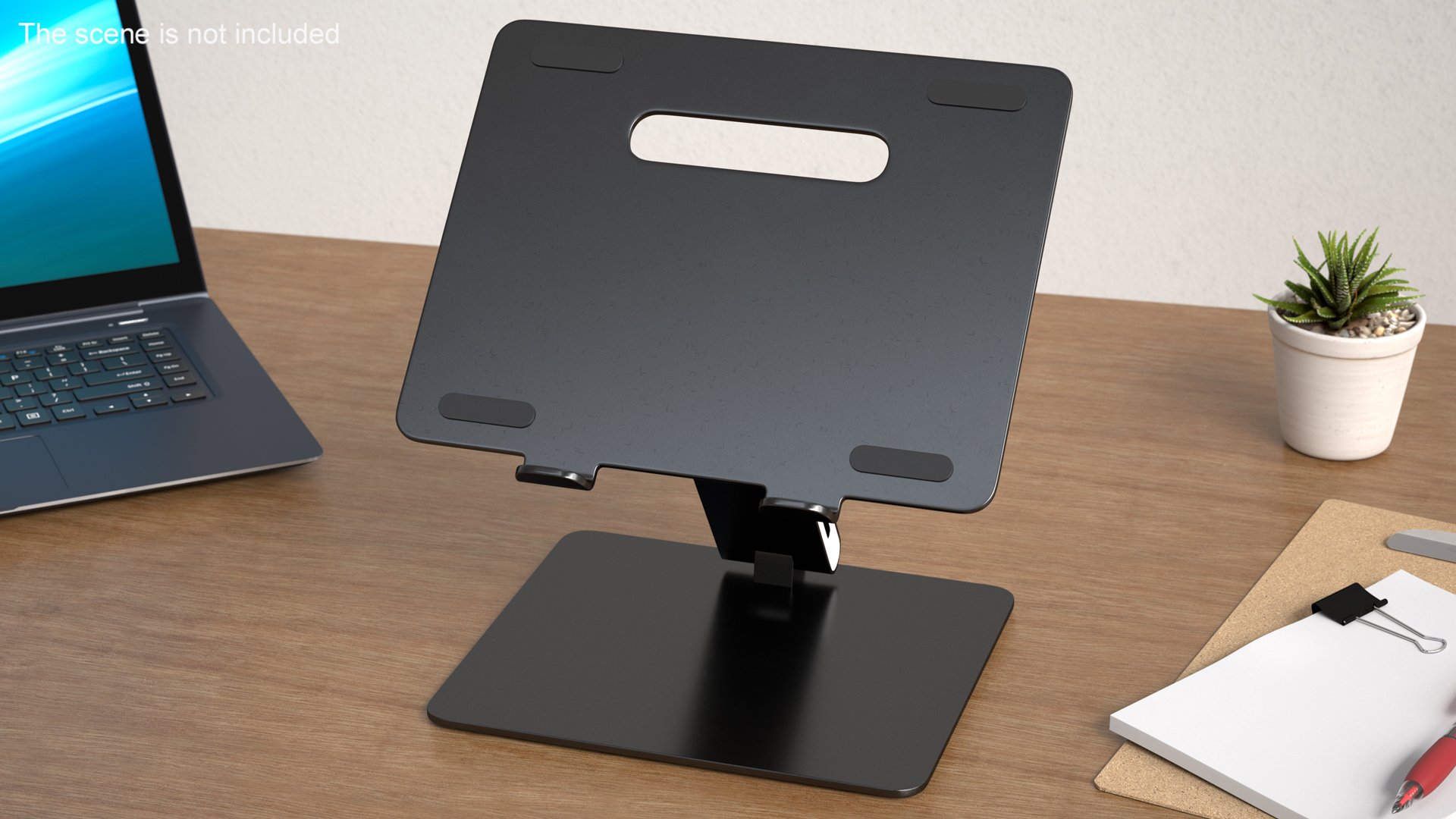 3D Adjustable Laptop Holder Stand Black