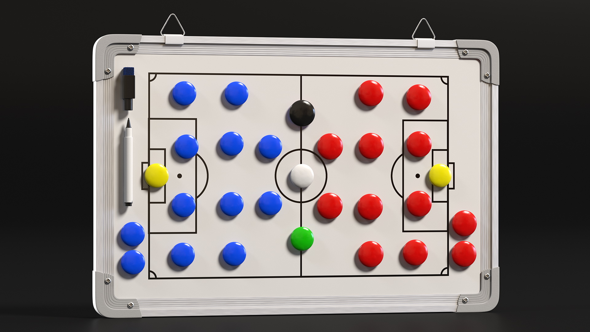 Football Coaching Board Fur 3D