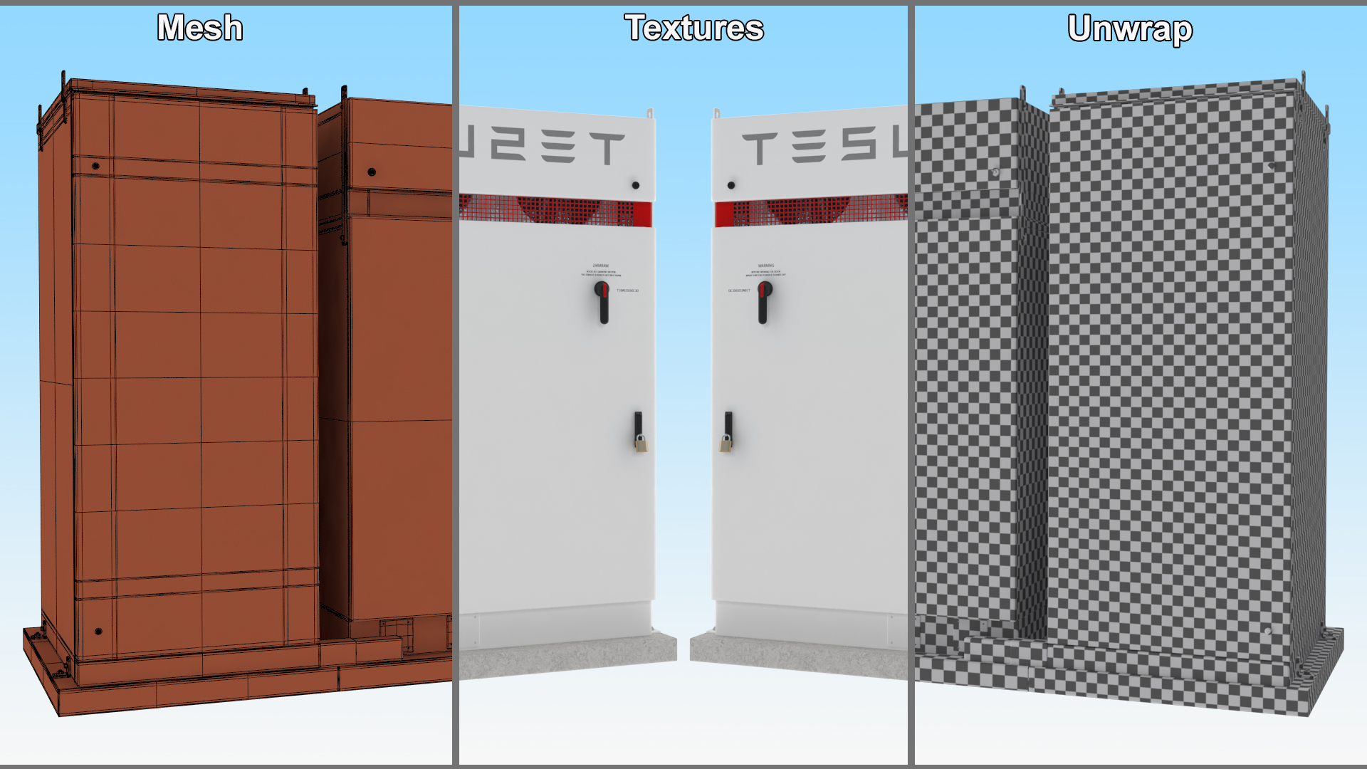 Tesla Powerpack System 3D