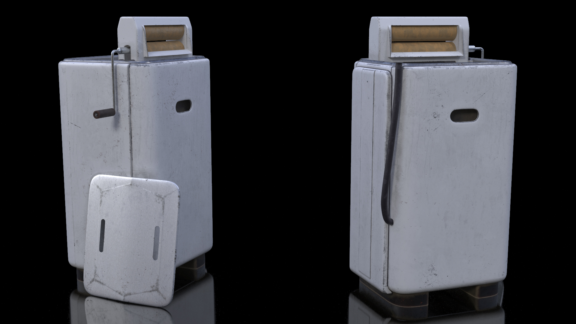 Vintage Old Washing Machine 3D