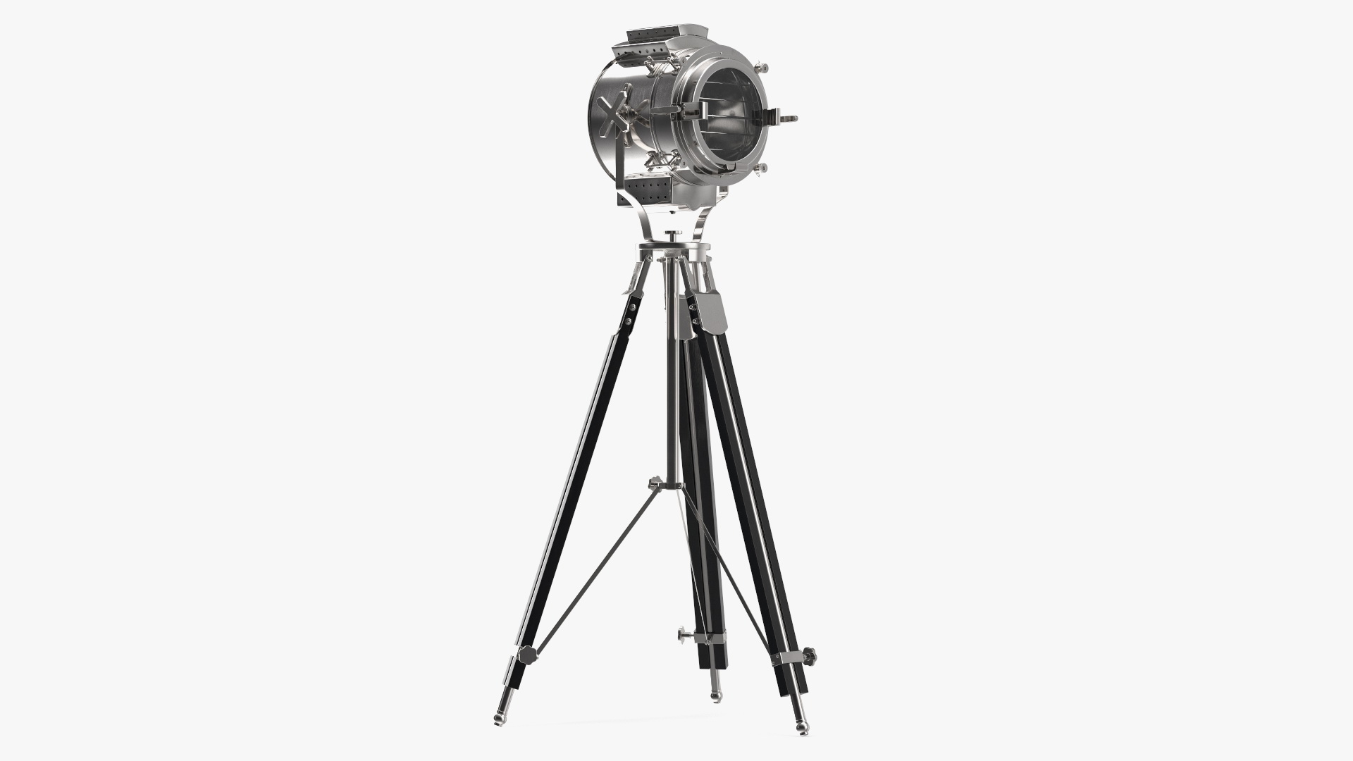 Theater Nautical Lamp Black Tripod 3D model