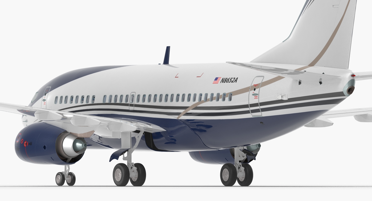 3D Boeing 737 600 with Interior Generic Rigged model