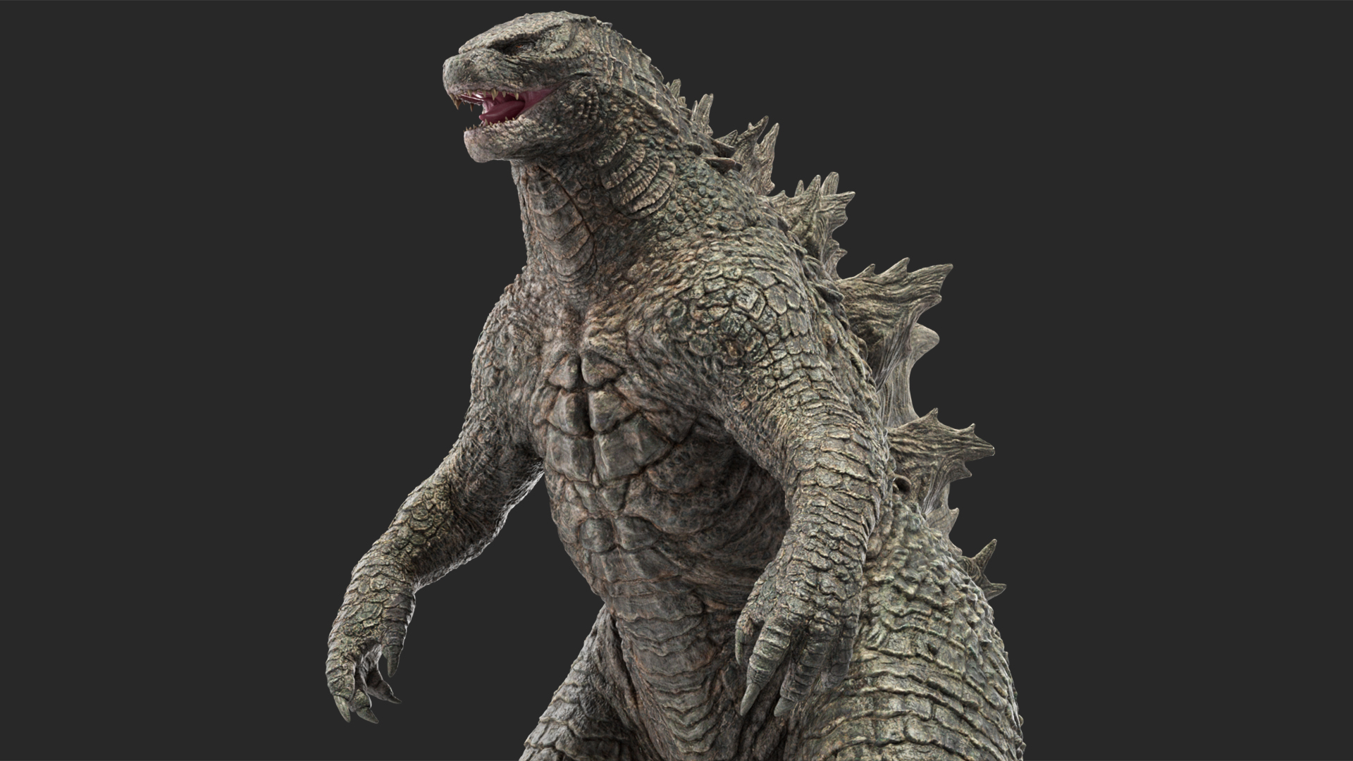 Monster Godzilla Rigged for Maya 3D