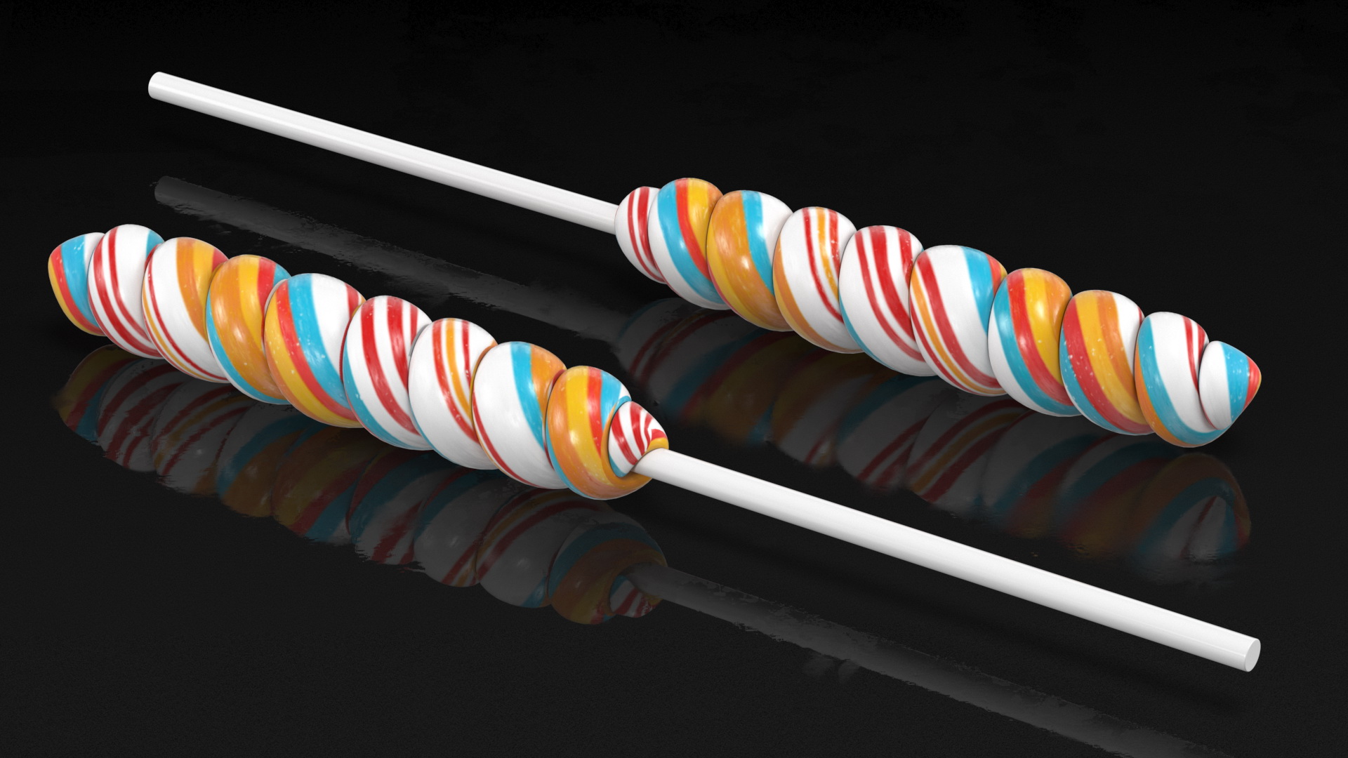 3D model Mini Twist Lollypop Candy