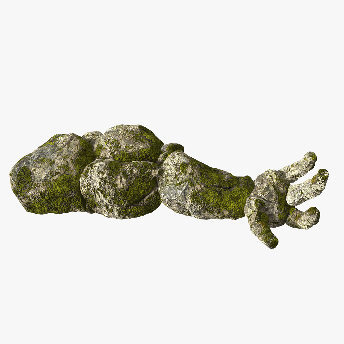 Stone Golem Hand Rigged for Cinema 4D 3D