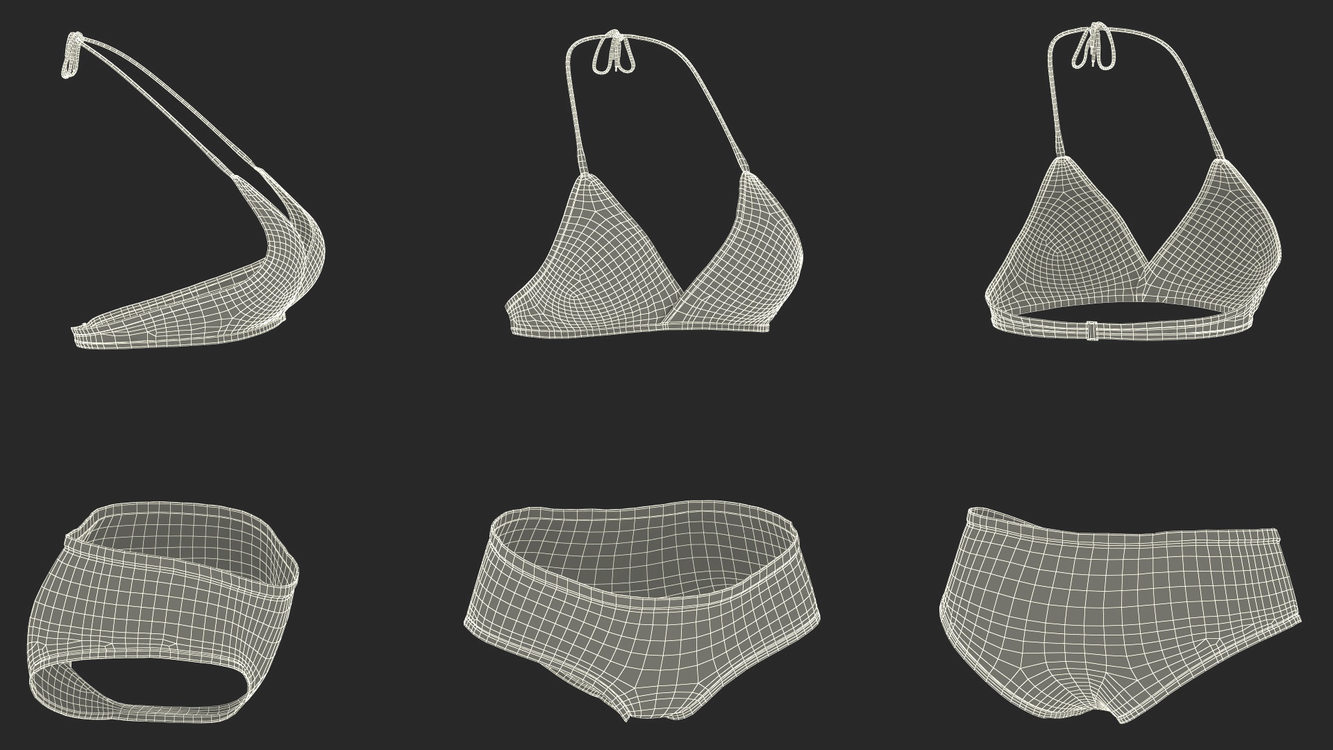 Bikini Swimwear Set 3D model