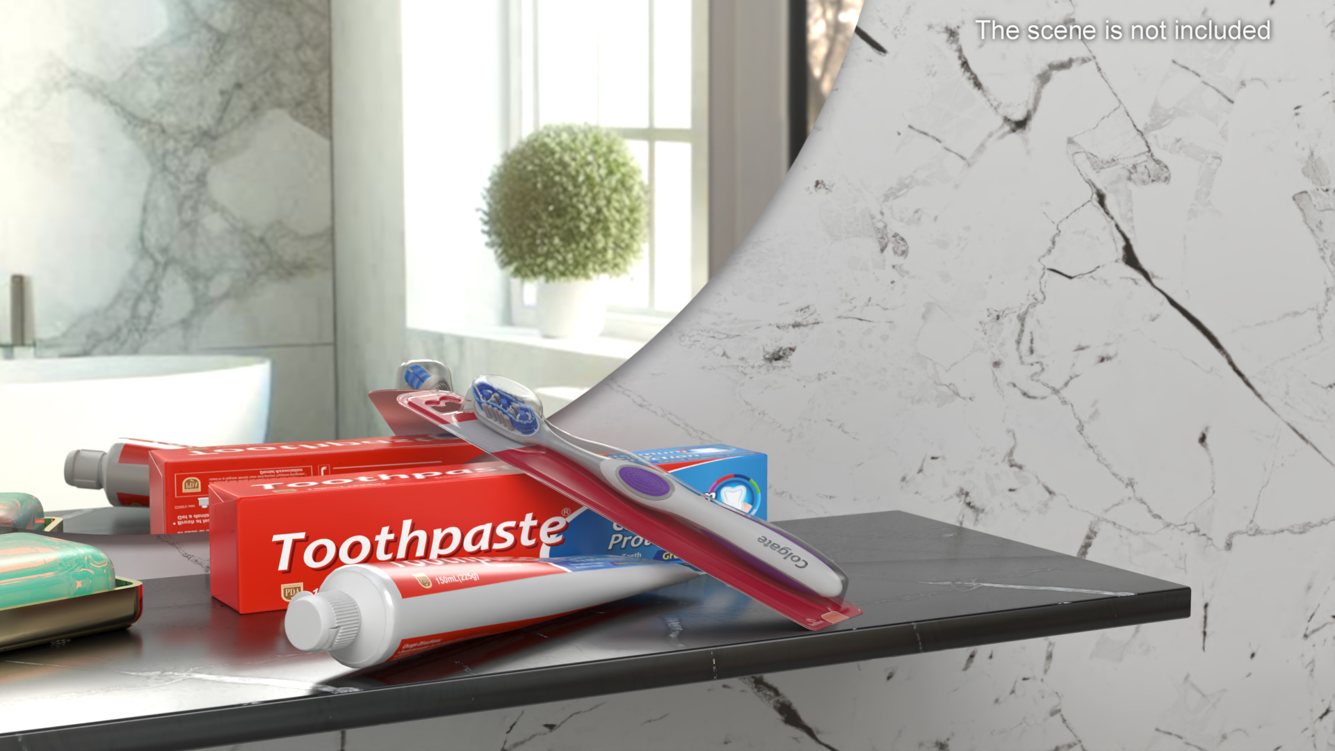 New Toothpaste and Toothbrush 3D model