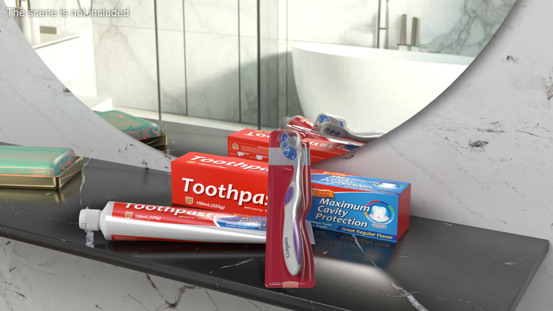 New Toothpaste and Toothbrush 3D model