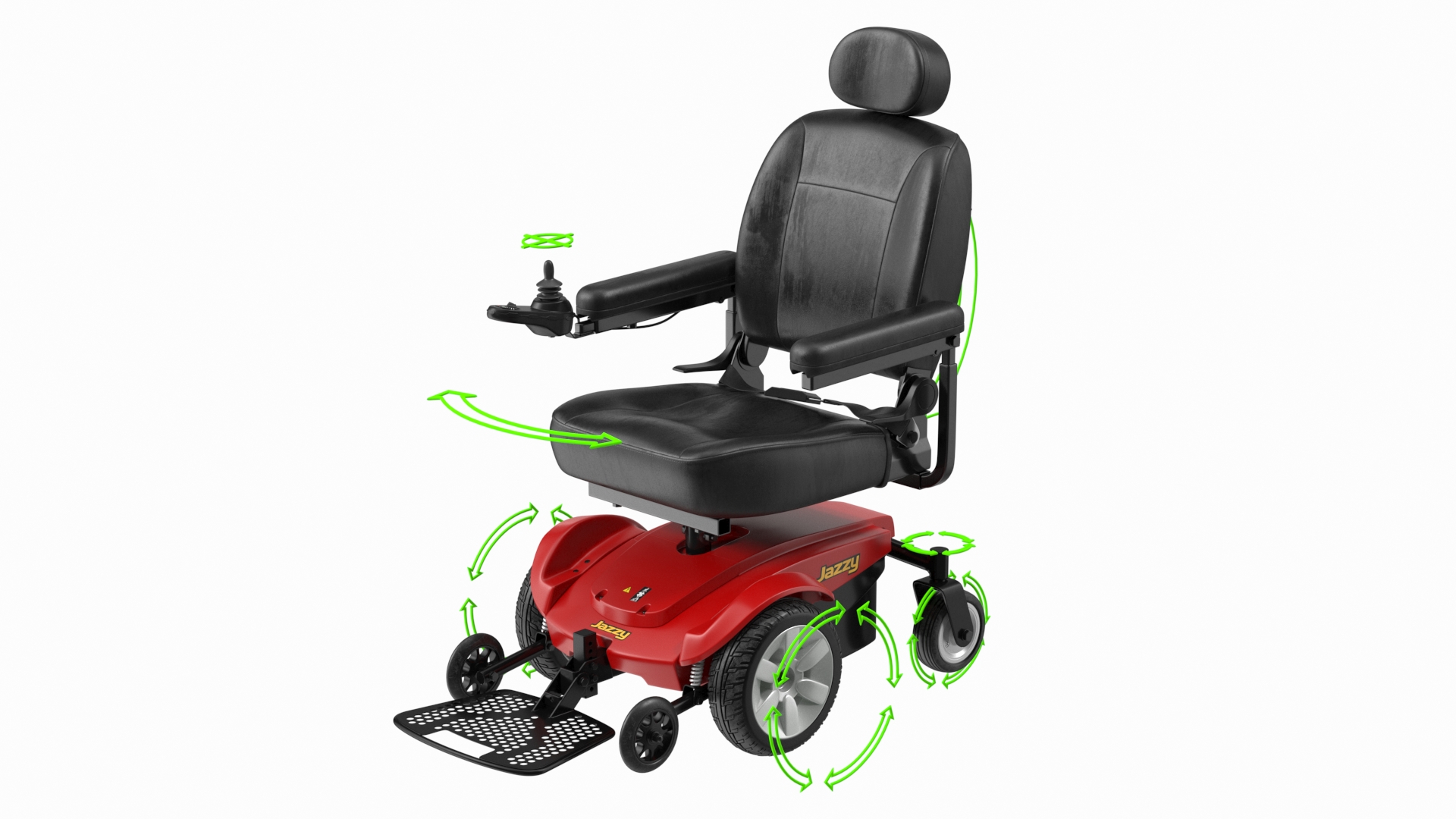 3D model Jazzy Select Wheelchair Rigged