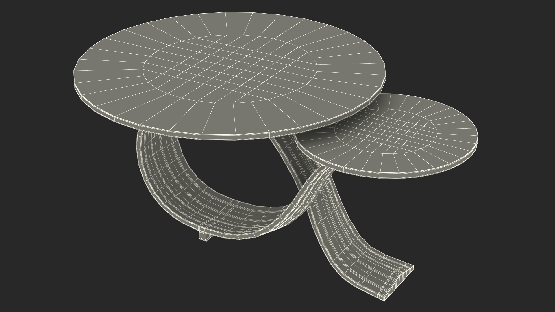 Glass Coffee Table Stainless Steel 3D model