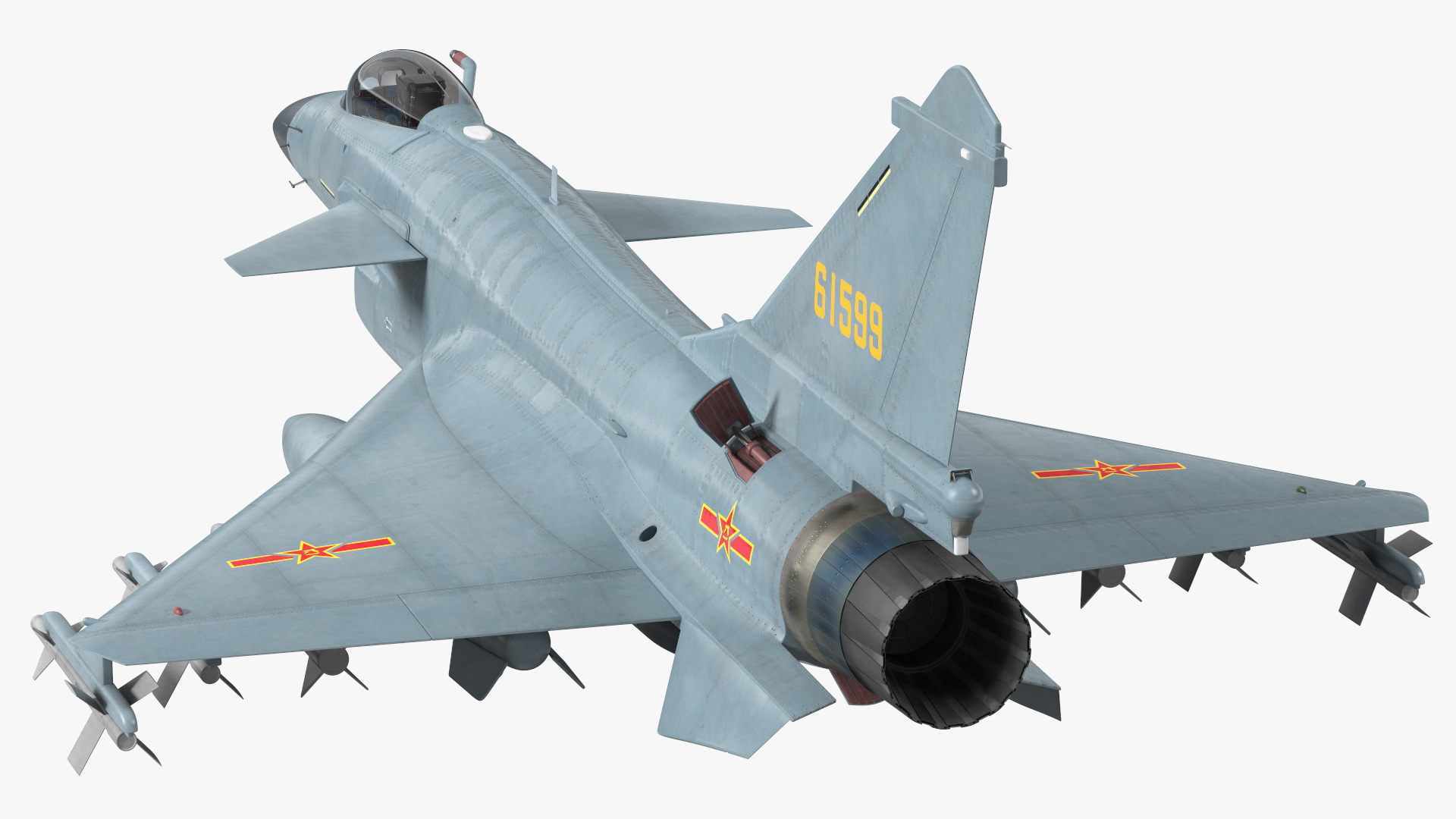 Chengdu J10 B Chinese Air Force Armed 3D