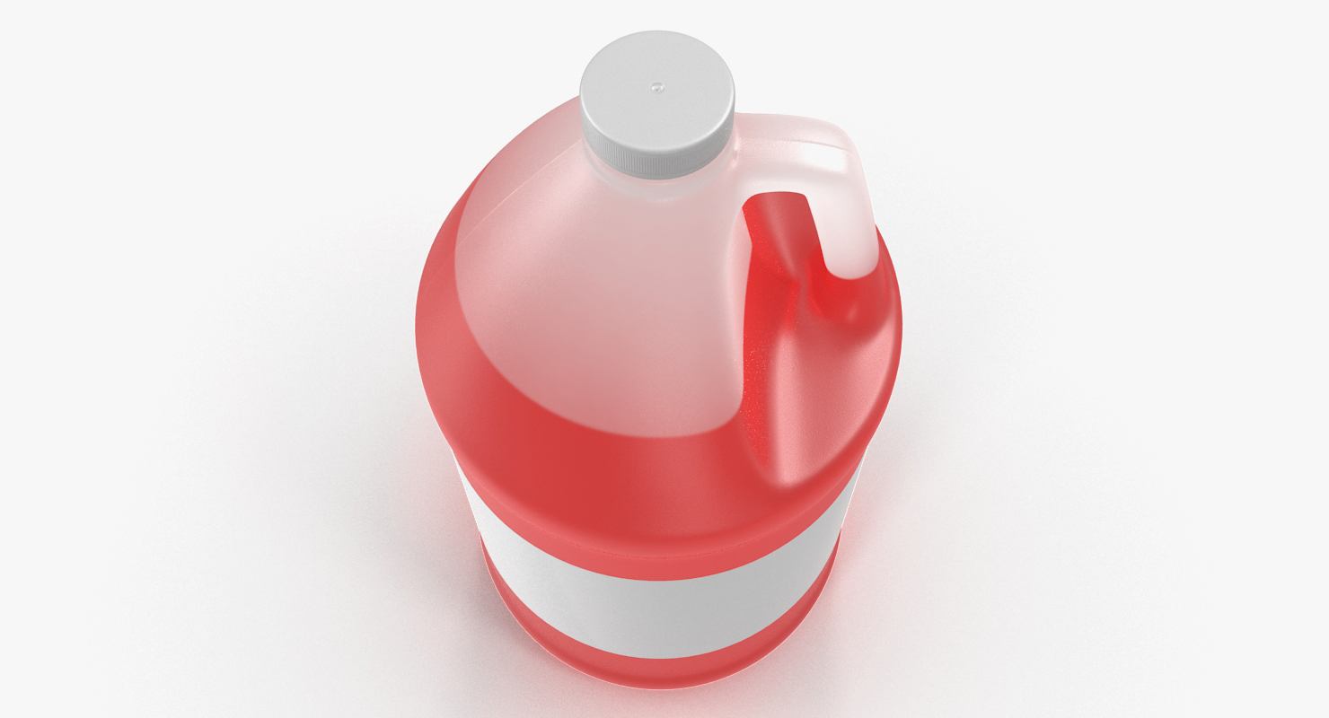 3D Plastic Red Juice Jug