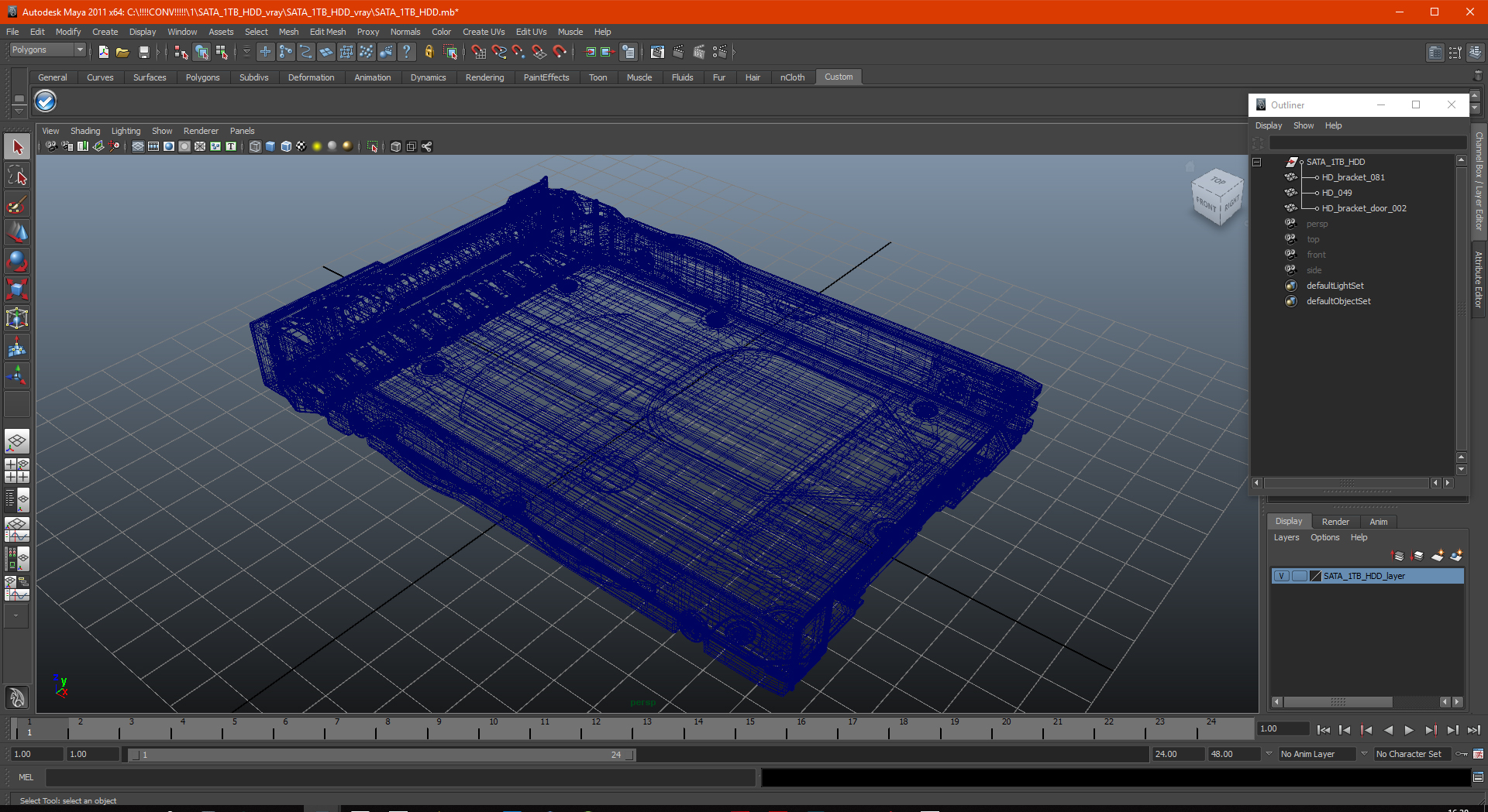 SATA 1TB HDD 3D