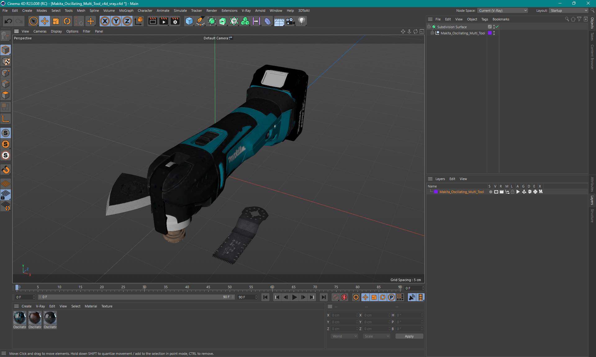 Makita Oscillating Multi Tool 3D model