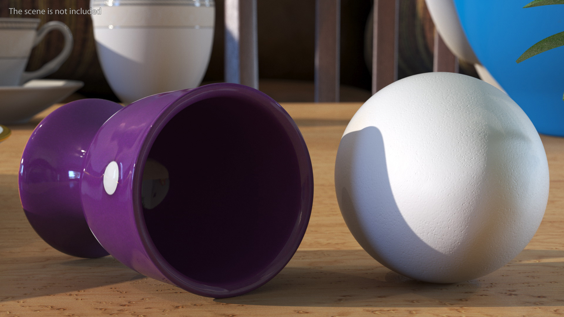 3D model Egg Holder with White Egg