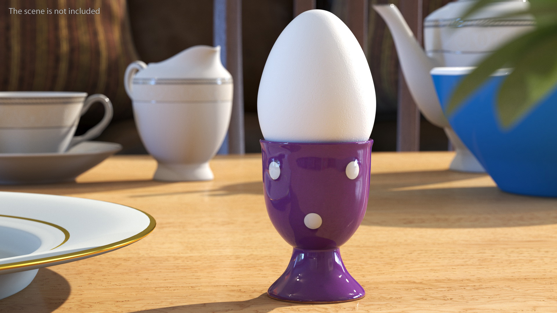 3D model Egg Holder with White Egg