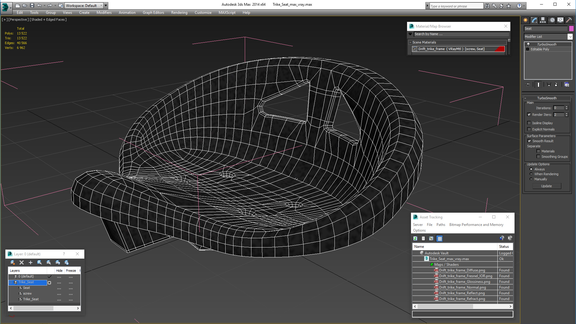 3D model Trike Seat