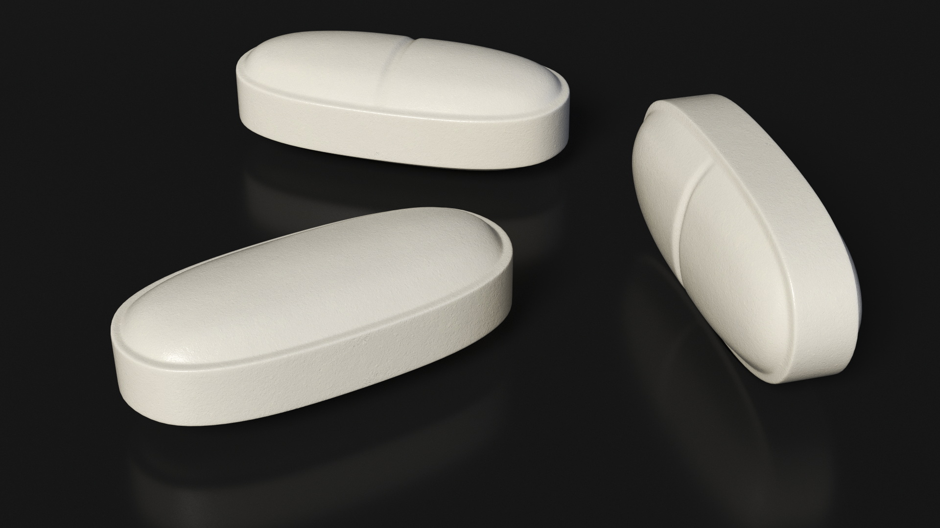 3D Oblong Pill