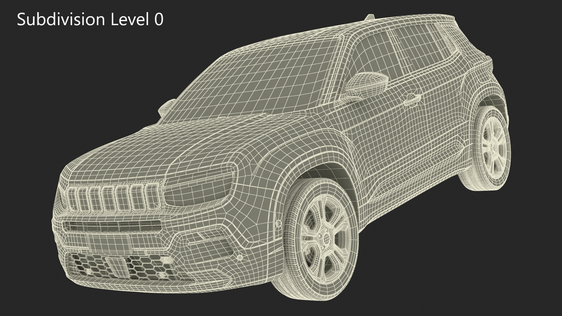 3D Crossover Grey Dirty Simplified