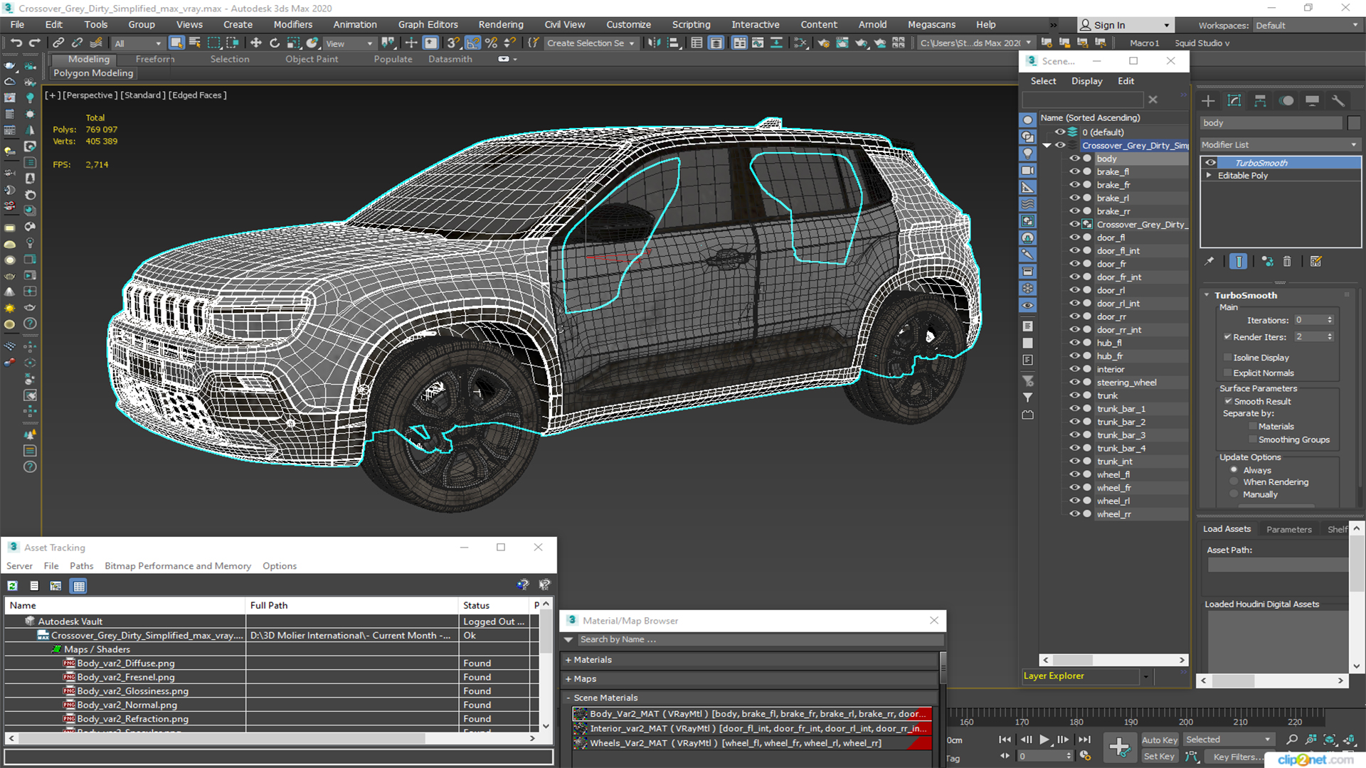 3D Crossover Grey Dirty Simplified