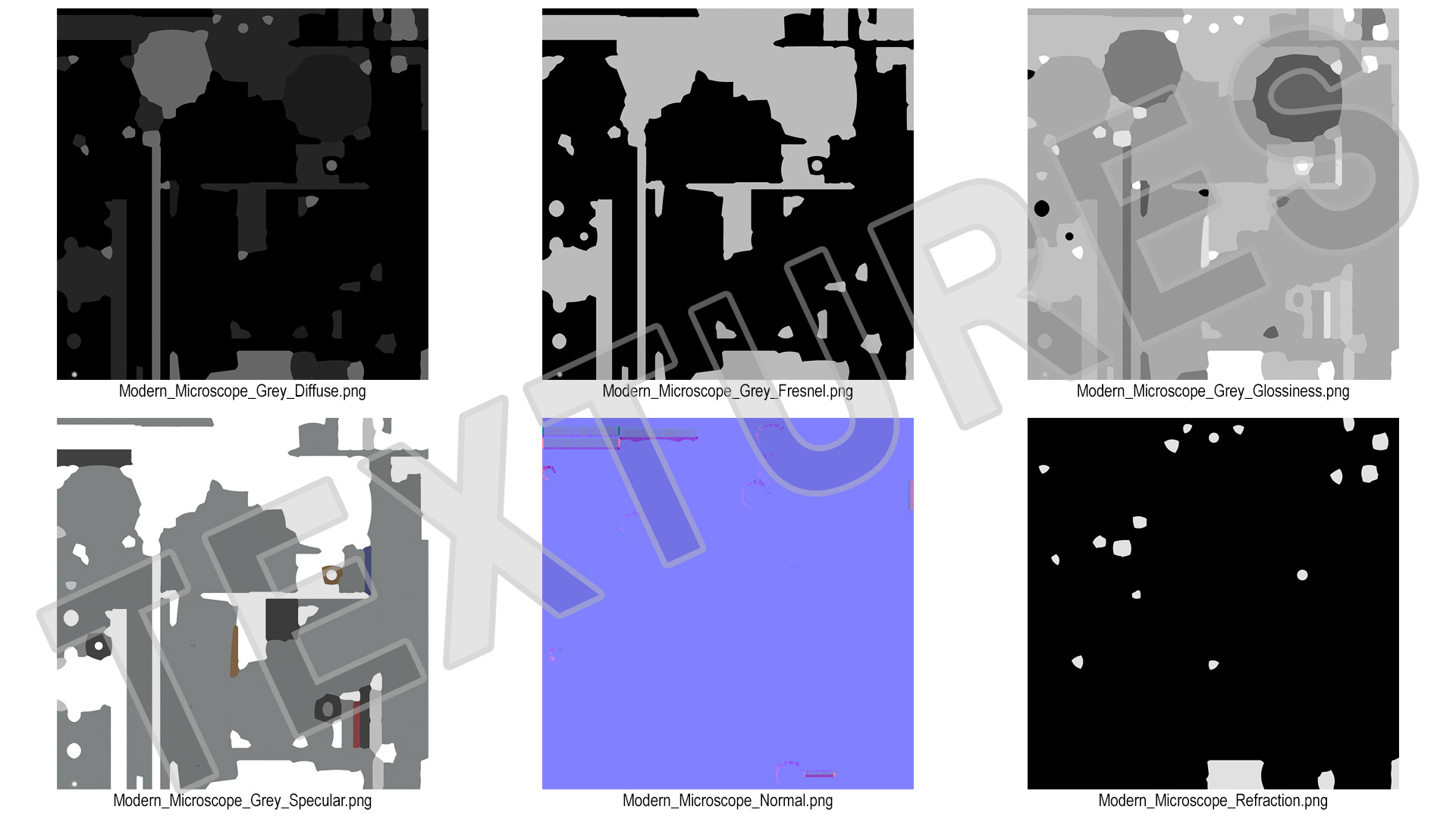 3D Transmitted Light Microscope Gray model