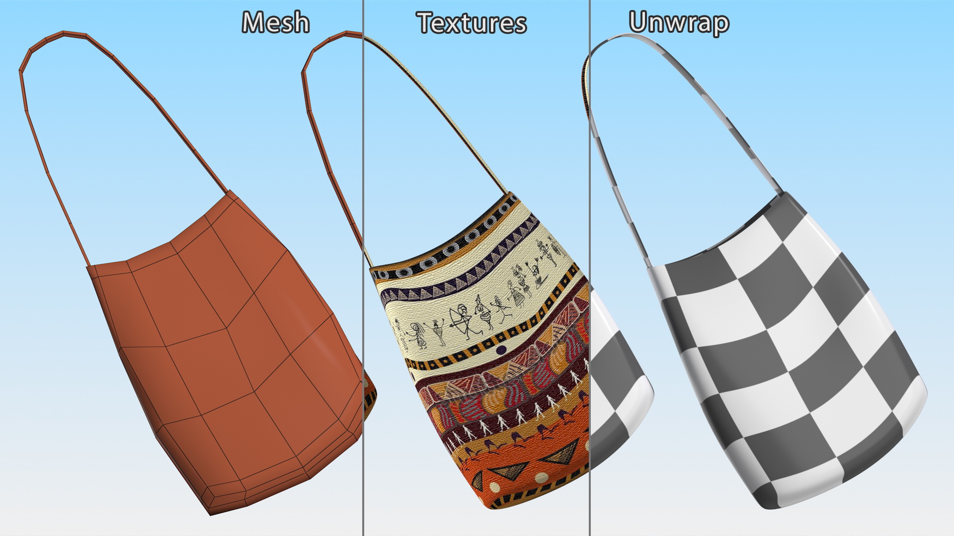 3D African Tote Bag