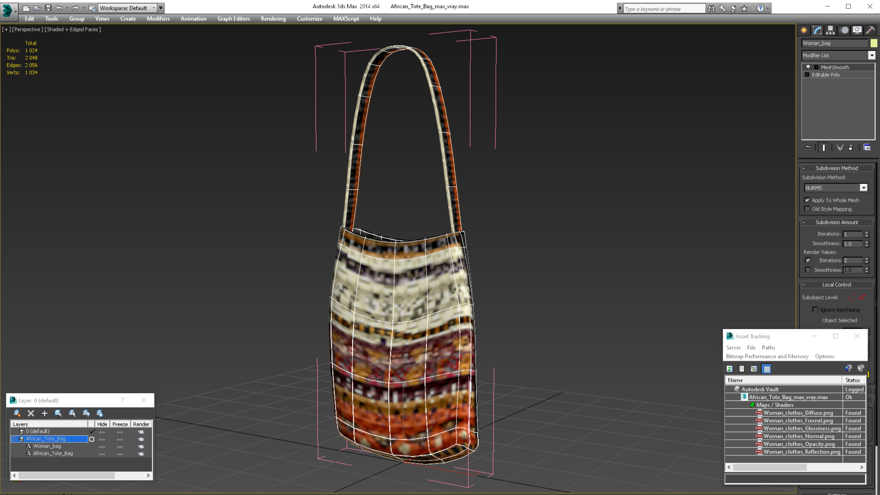 3D African Tote Bag